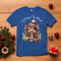 Scottish Christmas T Shirt Nollaig Chridheil Gaelic Xmas Higland Cow - Wonder Print Shop