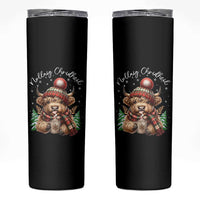 Scottish Christmas Skinny Tumbler Nollaig Chridheil Gaelic Xmas Higland Cow - Wonder Print Shop