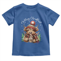 Scottish Christmas Toddler T Shirt Nollaig Chridheil Gaelic Xmas Higland Cow - Wonder Print Shop