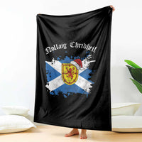 Scottish Christmas Throw Blanket Nollaig Chridheil Gaelic Xmas Scotland Lion Rampant - Wonder Print Shop