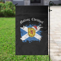 Scottish Christmas Garden Flag Nollaig Chridheil Gaelic Xmas Scotland Lion Rampant - Wonder Print Shop