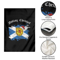 Scottish Christmas Garden Flag Nollaig Chridheil Gaelic Xmas Scotland Lion Rampant - Wonder Print Shop