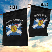 Scottish Christmas Garden Flag Nollaig Chridheil Gaelic Xmas Scotland Lion Rampant - Wonder Print Shop