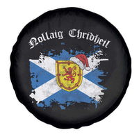 Scottish Christmas Spare Tire Cover Nollaig Chridheil Gaelic Xmas Scotland Lion Rampant - Wonder Print Shop