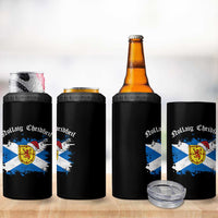 Scottish Christmas 4 in 1 Can Cooler Tumbler Nollaig Chridheil Gaelic Xmas Scotland Lion Rampant - Wonder Print Shop