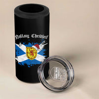 Scottish Christmas 4 in 1 Can Cooler Tumbler Nollaig Chridheil Gaelic Xmas Scotland Lion Rampant - Wonder Print Shop