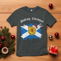 Scottish Christmas T Shirt Nollaig Chridheil Gaelic Xmas Scotland Lion Rampant - Wonder Print Shop