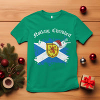 Scottish Christmas T Shirt Nollaig Chridheil Gaelic Xmas Scotland Lion Rampant - Wonder Print Shop