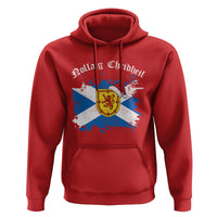 Scottish Christmas Hoodie Nollaig Chridheil Gaelic Xmas Scotland Lion Rampant - Wonder Print Shop