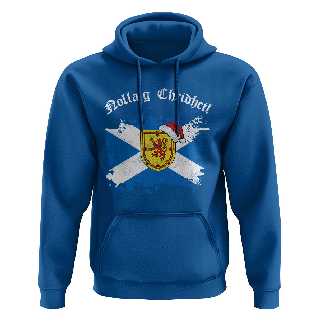 Scottish Christmas Hoodie Nollaig Chridheil Gaelic Xmas Scotland Lion Rampant - Wonder Print Shop