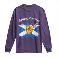 Scottish Christmas Long Sleeve Shirt Nollaig Chridheil Gaelic Xmas Scotland Lion Rampant - Wonder Print Shop