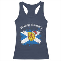 Scottish Christmas Racerback Tank Top Nollaig Chridheil Gaelic Xmas Scotland Lion Rampant - Wonder Print Shop