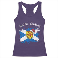 Scottish Christmas Racerback Tank Top Nollaig Chridheil Gaelic Xmas Scotland Lion Rampant - Wonder Print Shop