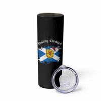Scottish Christmas Skinny Tumbler Nollaig Chridheil Gaelic Xmas Scotland Lion Rampant - Wonder Print Shop