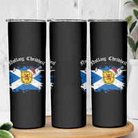 Scottish Christmas Skinny Tumbler Nollaig Chridheil Gaelic Xmas Scotland Lion Rampant - Wonder Print Shop
