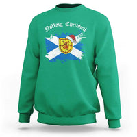 Scottish Christmas Sweatshirt Nollaig Chridheil Gaelic Xmas Scotland Lion Rampant - Wonder Print Shop