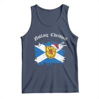 Scottish Christmas Tank Top Nollaig Chridheil Gaelic Xmas Scotland Lion Rampant - Wonder Print Shop