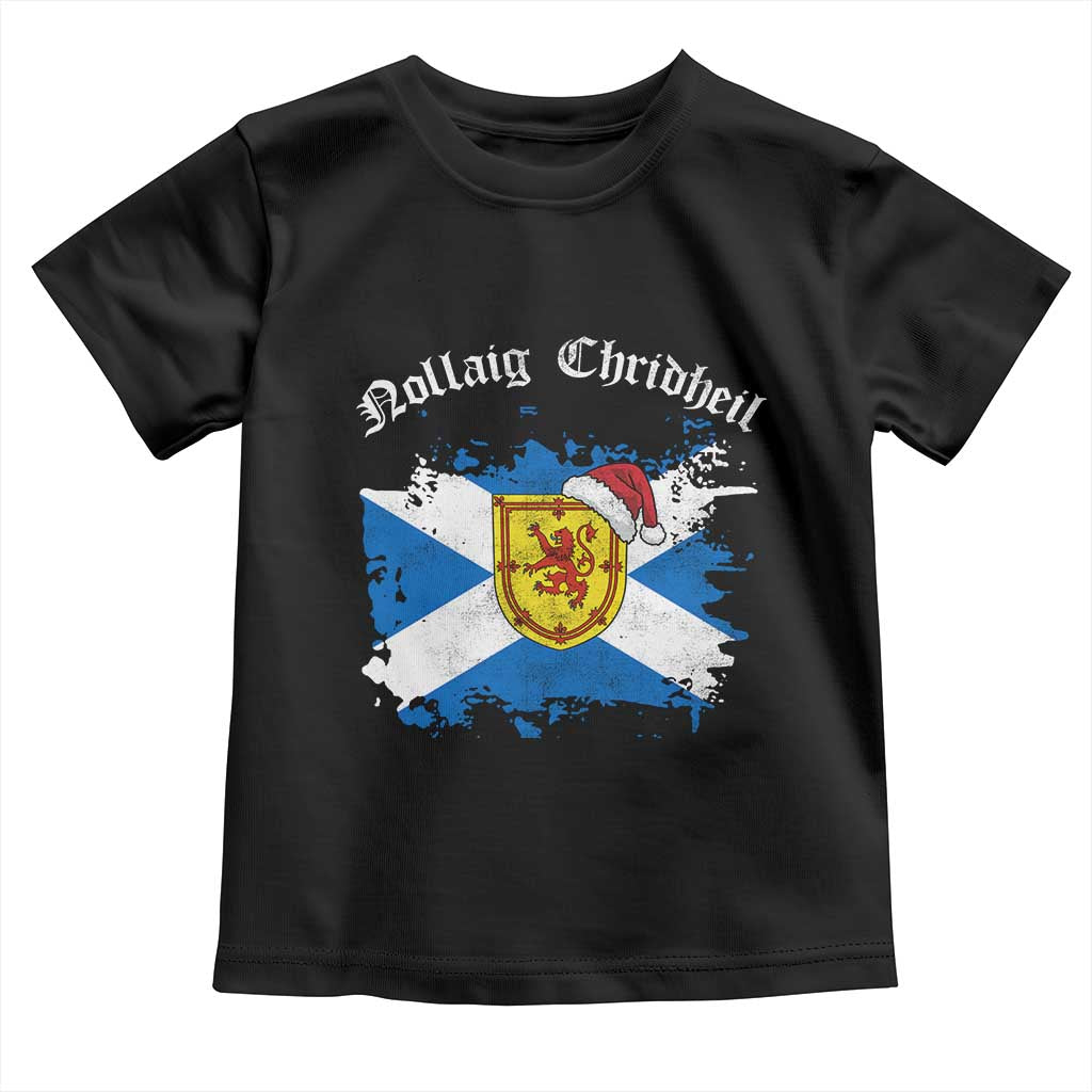 Scottish Christmas Toddler T Shirt Nollaig Chridheil Gaelic Xmas Scotland Lion Rampant - Wonder Print Shop