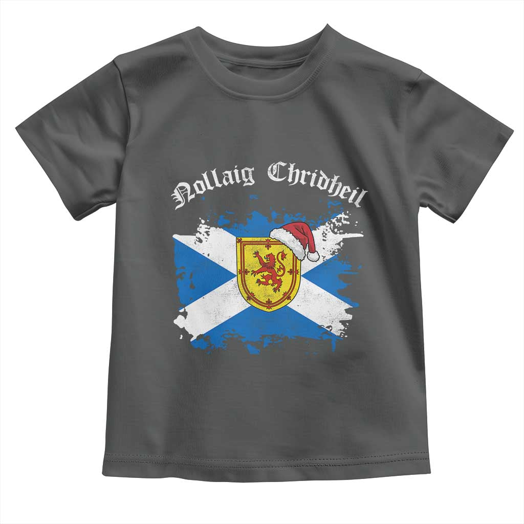 Scottish Christmas Toddler T Shirt Nollaig Chridheil Gaelic Xmas Scotland Lion Rampant - Wonder Print Shop