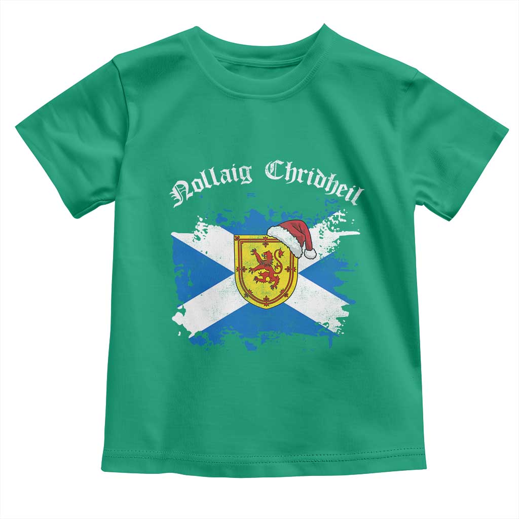 Scottish Christmas Toddler T Shirt Nollaig Chridheil Gaelic Xmas Scotland Lion Rampant - Wonder Print Shop