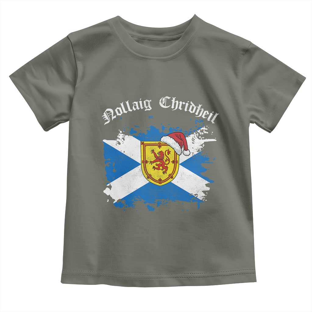 Scottish Christmas Toddler T Shirt Nollaig Chridheil Gaelic Xmas Scotland Lion Rampant - Wonder Print Shop