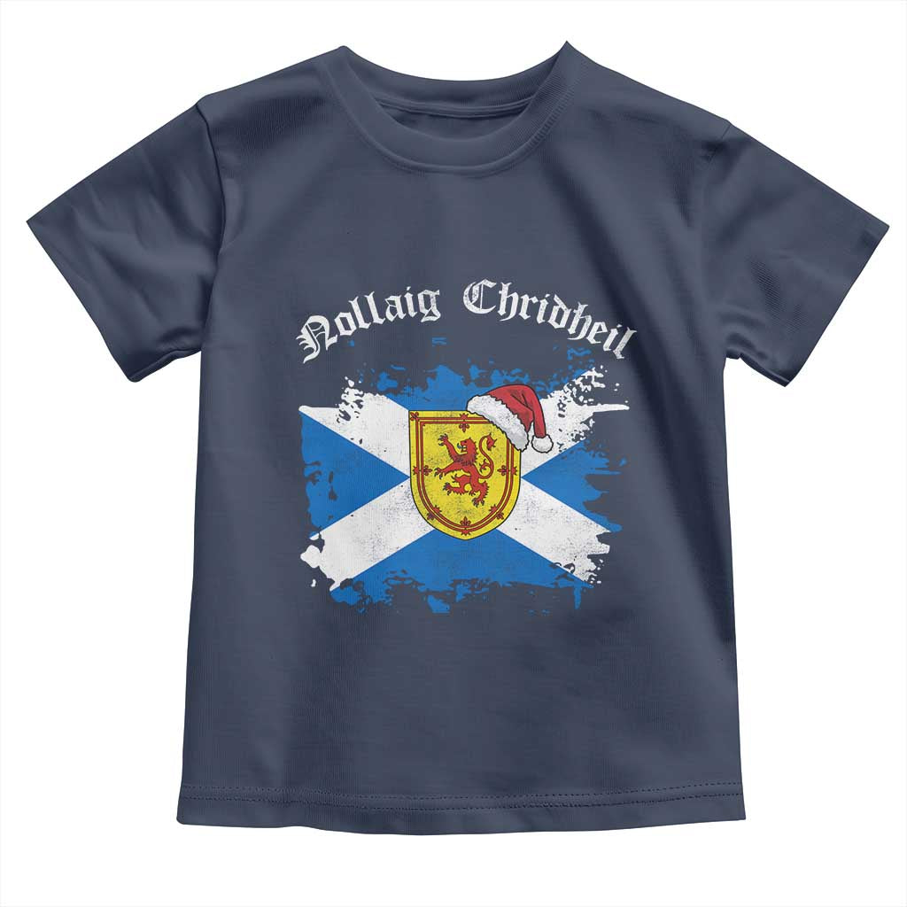 Scottish Christmas Toddler T Shirt Nollaig Chridheil Gaelic Xmas Scotland Lion Rampant - Wonder Print Shop