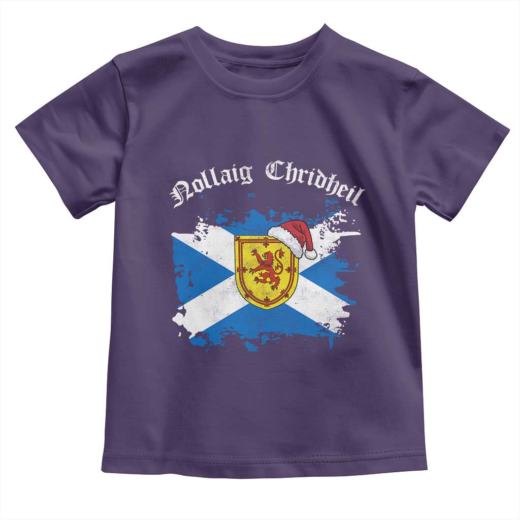 Scottish Christmas Toddler T Shirt Nollaig Chridheil Gaelic Xmas Scotland Lion Rampant - Wonder Print Shop