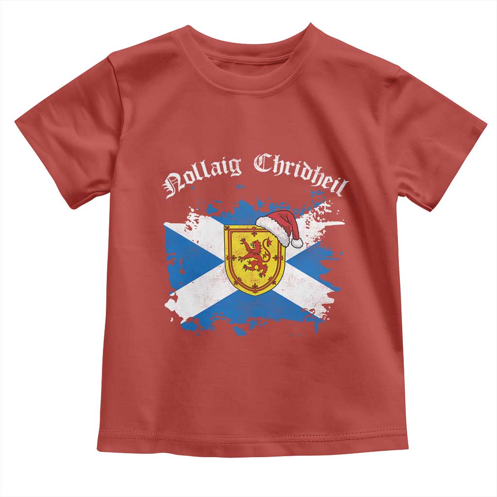Scottish Christmas Toddler T Shirt Nollaig Chridheil Gaelic Xmas Scotland Lion Rampant - Wonder Print Shop