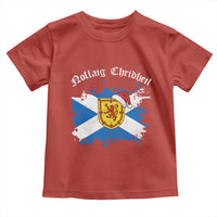 Scottish Christmas Toddler T Shirt Nollaig Chridheil Gaelic Xmas Scotland Lion Rampant - Wonder Print Shop