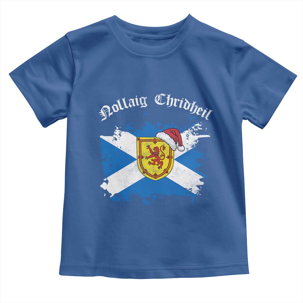 Scottish Christmas Toddler T Shirt Nollaig Chridheil Gaelic Xmas Scotland Lion Rampant - Wonder Print Shop