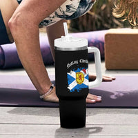 Scottish Christmas Tumbler With Handle Nollaig Chridheil Gaelic Xmas Scotland Lion Rampant - Wonder Print Shop