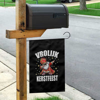 Dutch Christmas Garden Flag Vrolijk Kerstfeest Dabiing Sinterklaas Santa - Wonder Print Shop
