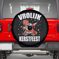 Dutch Christmas Spare Tire Cover Vrolijk Kerstfeest Dabiing Sinterklaas Santa - Wonder Print Shop