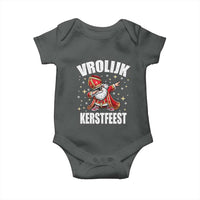 Dutch Christmas Baby Onesie Vrolijk Kerstfeest Dabiing Sinterklaas Santa - Wonder Print Shop
