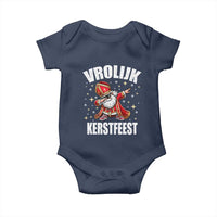 Dutch Christmas Baby Onesie Vrolijk Kerstfeest Dabiing Sinterklaas Santa - Wonder Print Shop