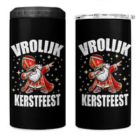 Dutch Christmas 4 in 1 Can Cooler Tumbler Vrolijk Kerstfeest Dabiing Sinterklaas Santa - Wonder Print Shop
