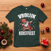 Dutch Christmas T Shirt Vrolijk Kerstfeest Dabiing Sinterklaas Santa - Wonder Print Shop