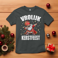 Dutch Christmas T Shirt Vrolijk Kerstfeest Dabiing Sinterklaas Santa - Wonder Print Shop