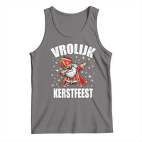 Dutch Christmas Tank Top Vrolijk Kerstfeest Dabiing Sinterklaas Santa - Wonder Print Shop