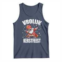 Dutch Christmas Tank Top Vrolijk Kerstfeest Dabiing Sinterklaas Santa - Wonder Print Shop