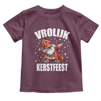 Dutch Christmas Toddler T Shirt Vrolijk Kerstfeest Dabiing Sinterklaas Santa - Wonder Print Shop
