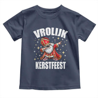 Dutch Christmas Toddler T Shirt Vrolijk Kerstfeest Dabiing Sinterklaas Santa - Wonder Print Shop