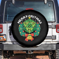 Funny Christmas RPG Spare Tire Cover Merry Critmas D20 RPG Gamer Dice Gaming Xmas - Wonder Print Shop