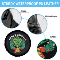 Funny Christmas RPG Spare Tire Cover Merry Critmas D20 RPG Gamer Dice Gaming Xmas - Wonder Print Shop