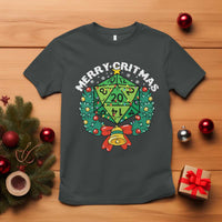 Funny Christmas RPG T Shirt Merry Critmas D20 RPG Gamer Dice Gaming Xmas - Wonder Print Shop