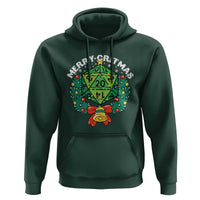Funny Christmas RPG Hoodie Merry Critmas D20 RPG Gamer Dice Gaming Xmas - Wonder Print Shop
