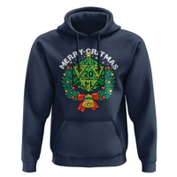 Funny Christmas RPG Hoodie Merry Critmas D20 RPG Gamer Dice Gaming Xmas - Wonder Print Shop