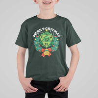 Funny Christmas RPG T Shirt For Kid Merry Critmas D20 RPG Gamer Dice Gaming Xmas - Wonder Print Shop