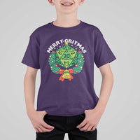 Funny Christmas RPG T Shirt For Kid Merry Critmas D20 RPG Gamer Dice Gaming Xmas - Wonder Print Shop