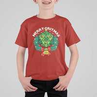 Funny Christmas RPG T Shirt For Kid Merry Critmas D20 RPG Gamer Dice Gaming Xmas - Wonder Print Shop
